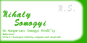 mihaly somogyi business card